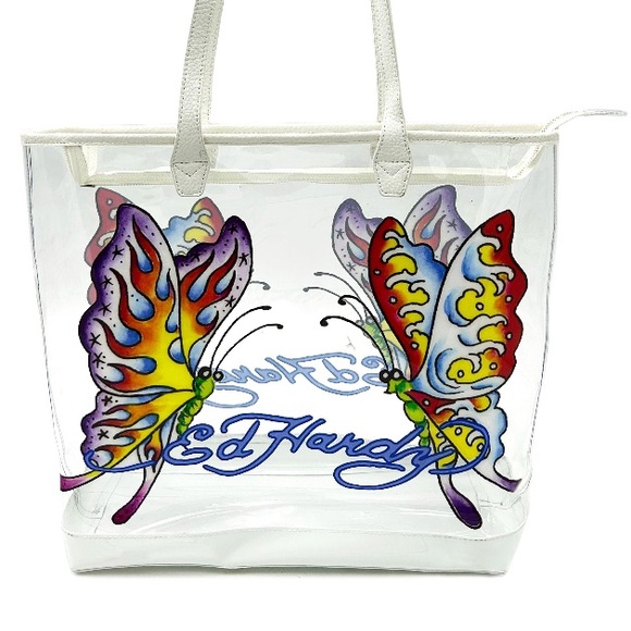 Ed Hardy Butterfly Tote Bag - Picture 1 of 4